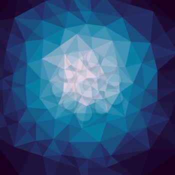 Vector Blue Triangle Abstract Background