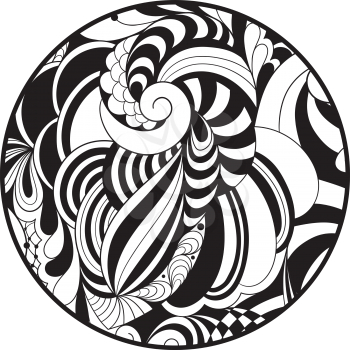 Vector Circle Doodle Pattern 
