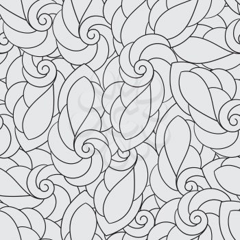 Vector Seamless Pattern with Spirals