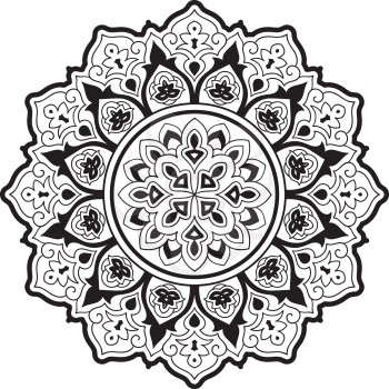 Vector Ethnic Mandala, Tattoo Sketch