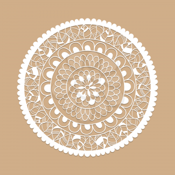 Mandala. Vector Lacy Circle Pattern