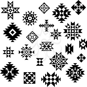 Vector Tribal Design Elements. Geometric Design. Can be used for textile, backgrounds, web, wrapping paper, package etc.