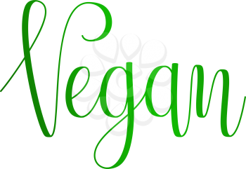 Vector Eco Slogan. Vegan.  Hand written modern calligraphy