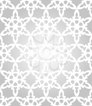 Vector Seamless Pattern with winter snowflakes