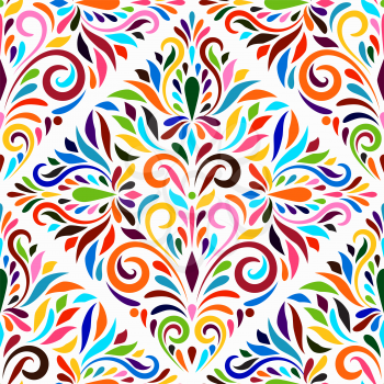 Vector Otomi Style Seamless Pattern. Traditional Mexican Style