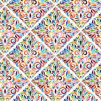 Vector Otomi Style Seamless Pattern. Traditional Mexican Style