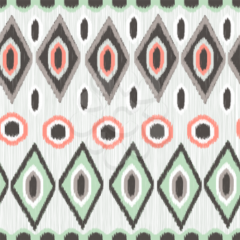 Vector Seamless Mexican Background. Ethnic Pattern. 