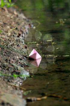 Paperboat Stock Photo
