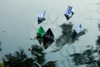 Paperboat Stock Photo