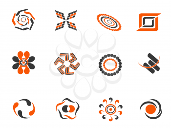 Royalty Free Clipart Image of Abstract Design Elements