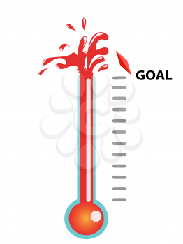 Royalty Free Clipart Image of a Thermometer