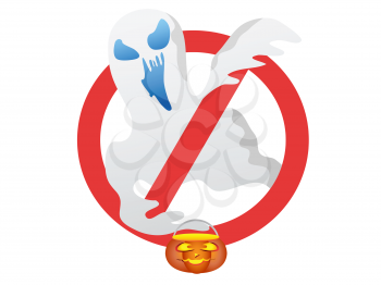 Royalty Free Clipart Image of a Ghost