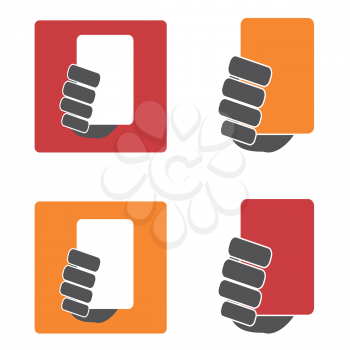 isolated soccer yellow and red card icons set from white background