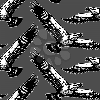 Royalty Free Clipart Image of an Eagle Background