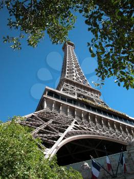 Royalty Free Photo of the Eiffel Tower Replica in Las Vegas Nevada
