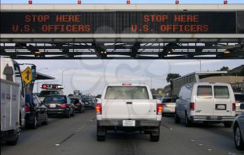 Royalty Free Photo of a Border Checkpoint