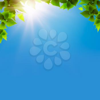 Under the blue skies. Abstract natural backgrounds for your design