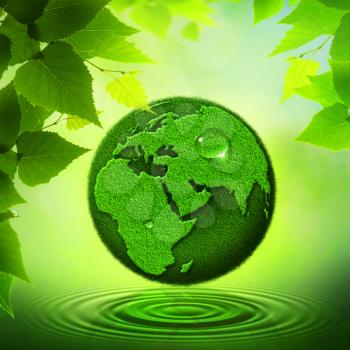 Green Earth. Abstract environmental backgrounds