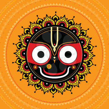 Jagannath. Indian God of the Universe. Lord Jagannatha.