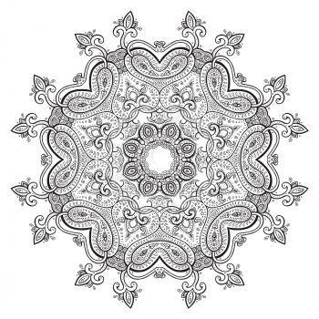 Mandala. Vector vintage background.  Circular Decorative pattern.