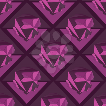 Geometric seamless background. Abstract 3D polygonal pattern.