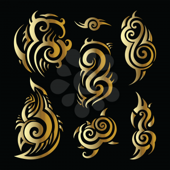 Owl. Tribal pattern. Polynesian tattoo style Vector illustration