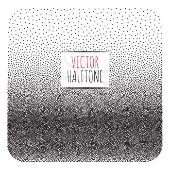 Halftone Background. Dotwork Abstract Vector illustration Vintage style