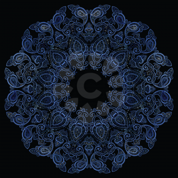 Lace background. Beautiful Mandala. Ethnic Vector illustration.