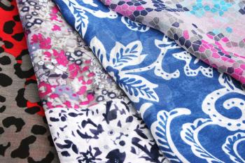 Royalty Free Photo of Colourful Scarves