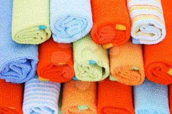 Royalty Free Photo of a Stack of Towels