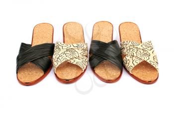 Royalty Free Photo of Two Pairs of Sandals