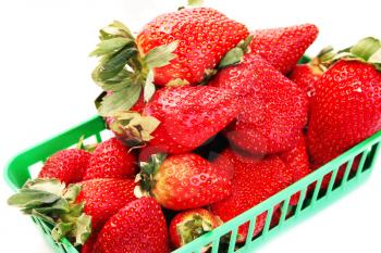 Royalty Free Photo of Strawberries in a Basket