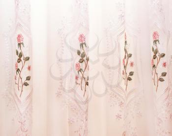 Royalty Free Photo of Pink Curtains