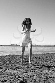 Royalty Free Photo of a Woman at the Beach