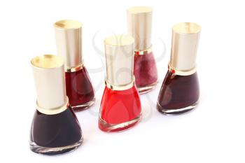 Royalty Free Photo of Bottles of Nail Polish