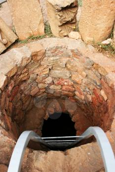 Royalty Free Photo of a Hole at the Noravank Monastery in Armenia