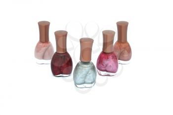 Royalty Free Photo of Bottles of Nail Polish