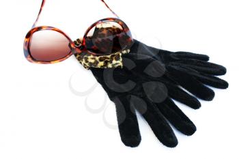 Royalty Free Photo of Gloves and Sunglasses