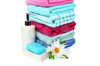 Royalty Free Photo of a Stack of Towels