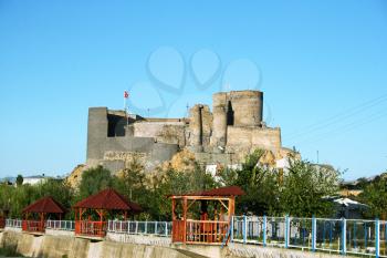 Royalty Free Photo of an Ancient Castle in Turkey