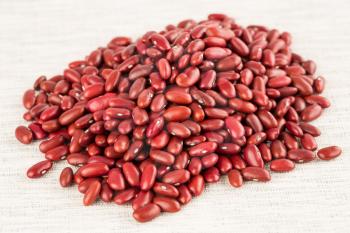 The heap of the red kidney beans close up picture. 