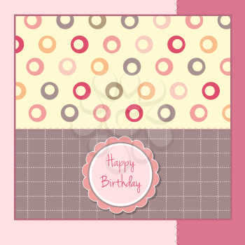 Royalty Free Clipart Image of a Birthday Card