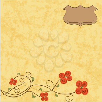 Royalty Free Clipart Image of Flower Background