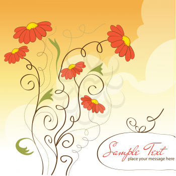 floral background in vector format