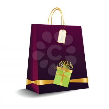 shopping bag in vector format