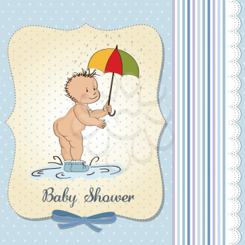 new baby announcement card, vector format
