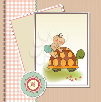 funny baby shower card with boy