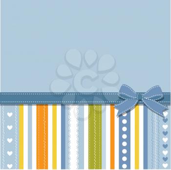 Template design for greeting card, vector illustration