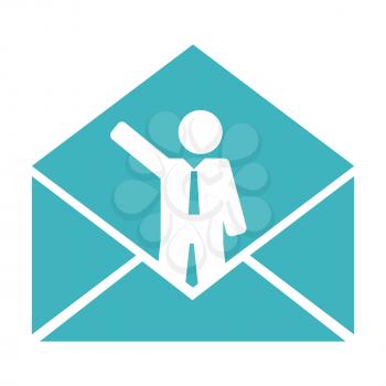 conceptual business mail, illustration in vector format