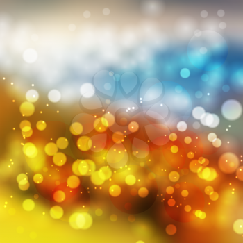 Amazing colorful bokeh abstract background. Vector format
